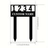 Distinctive Custom Metal Sign for Patio Garden Sturdy Lawn Ornament Prime Gift