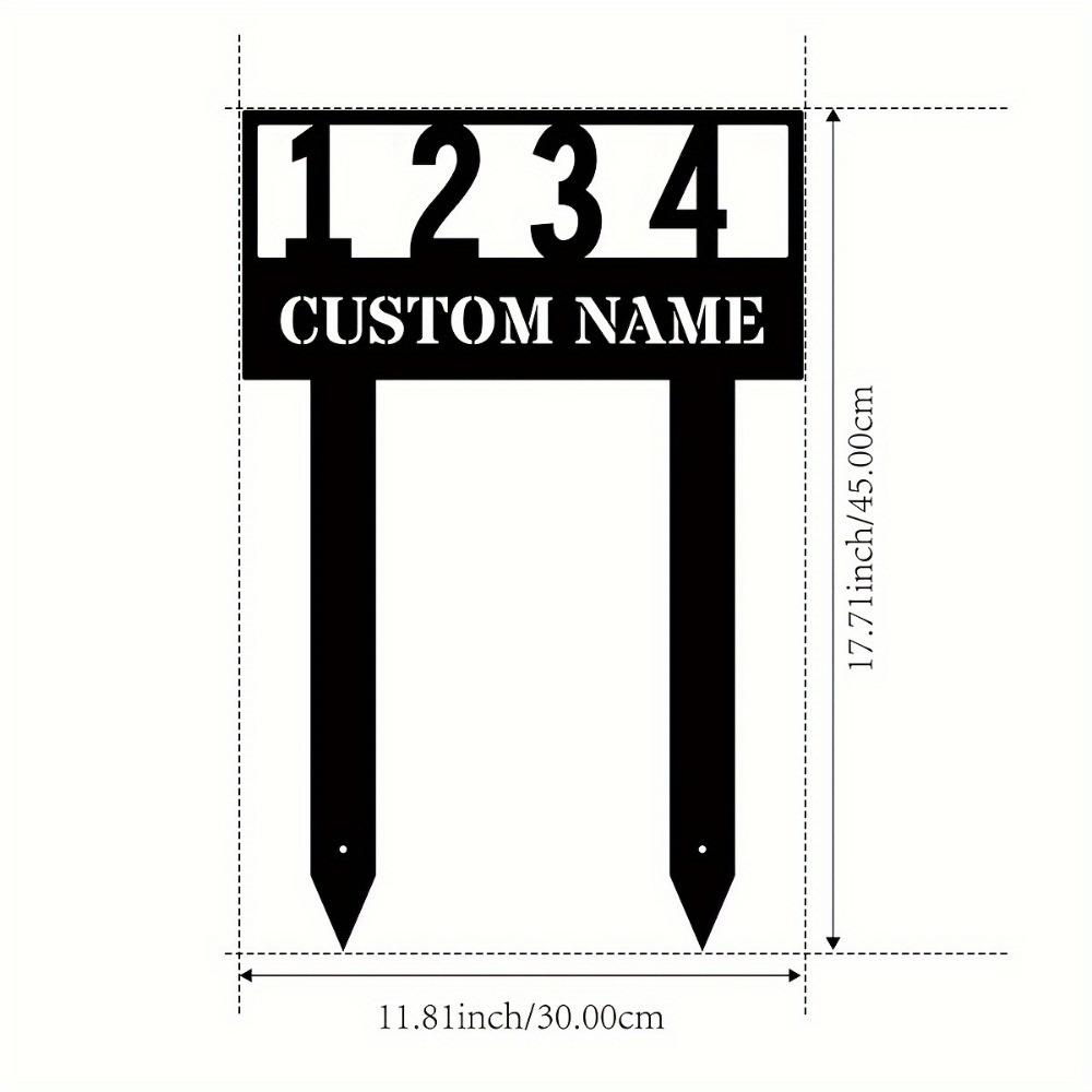 

Distinctive Custom Metal Sign for Patio Garden Sturdy Lawn Ornament Prime Gift