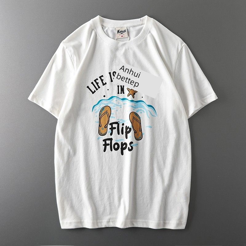 Export Original Tail Single Cut Label Amekaji Summer Retro T-Shirt Men's Short Sleeve Fashion Brand All-Matching Export Men's Clothing Tops