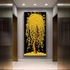 Golden Tree Rich Money Nordic Art Canvas Painting Wall Art Posters Prints Wall Pictures for Living Room Home Wall Cuadros Decor Frameless