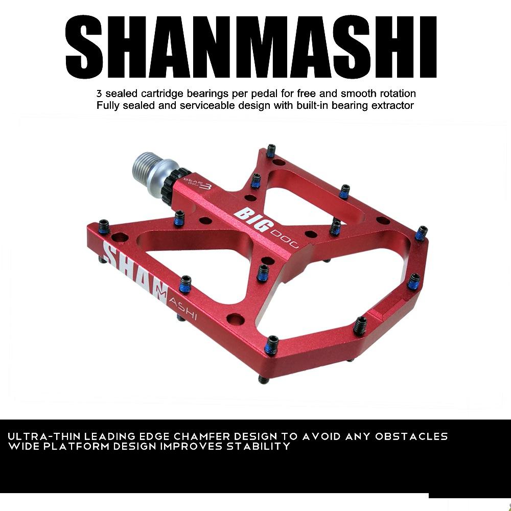 Big dog pedals mountain bike 3 bearing   bicycle bearing wide anti-slip pedals comfortable pedals