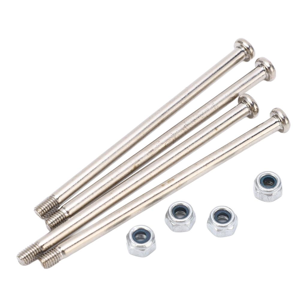 Kit 4 buc Șuruburi RC și Piulițe M3 Oțel Inoxidabil Argintiu Piese de Reparare Mașină RC pentru WLtoys 104001