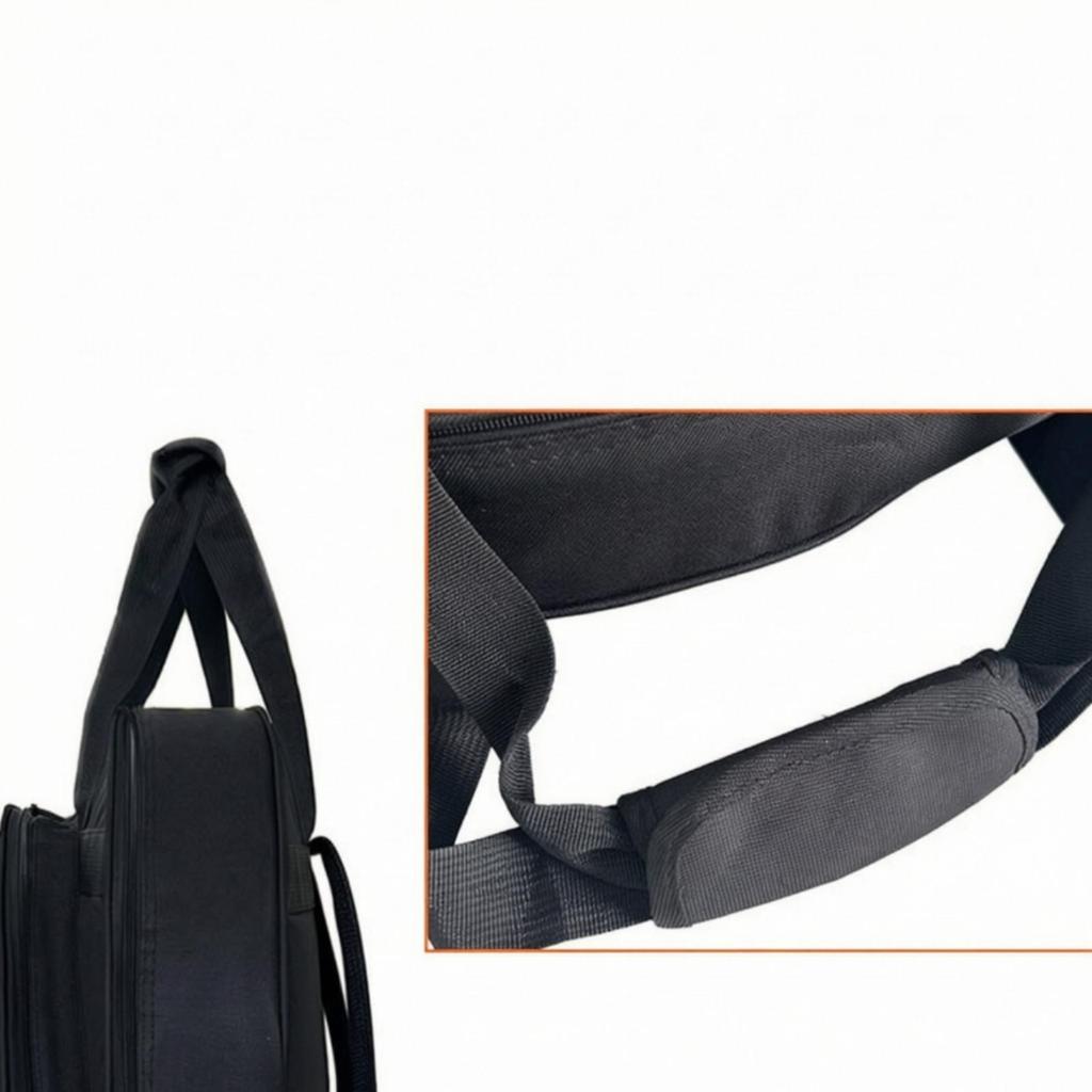 Cymbal Bag with Wheels Padded Drum Hardware Adjustable Straps Rolling Case