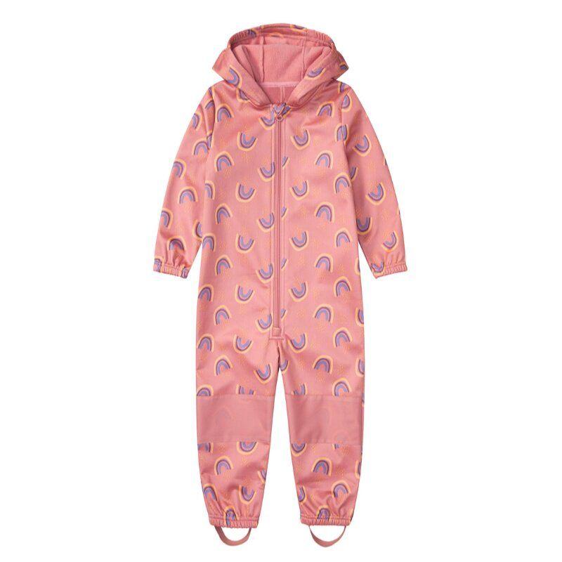 Outdoor Windproof Soft Shell Children's Jump Suit Boys and Girls Jumpsuit Romper Fleece-lined Heattech Waterproof Export