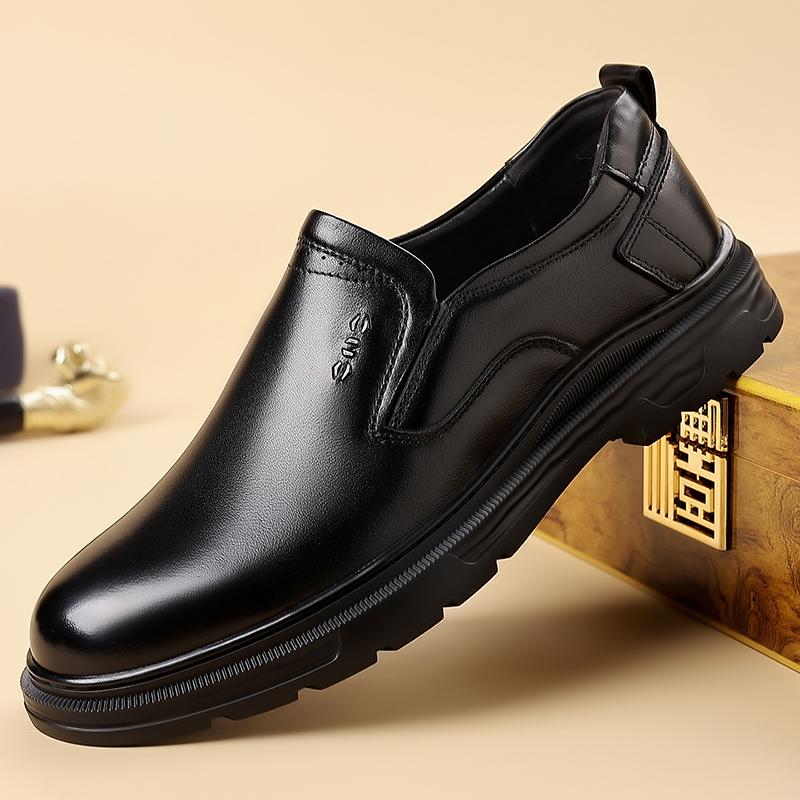 Fashion Genuine Leather Men Loafers Business Casual Shoes Handmade Driving Footwear Leisure Office Male Slip On Flats Handmade Moccasins