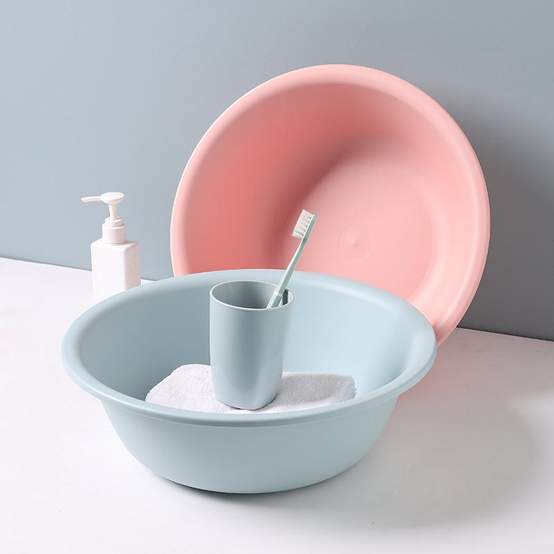 Thickened Frosted Plastic Washbasin for Household, Laundry, and Baby Use