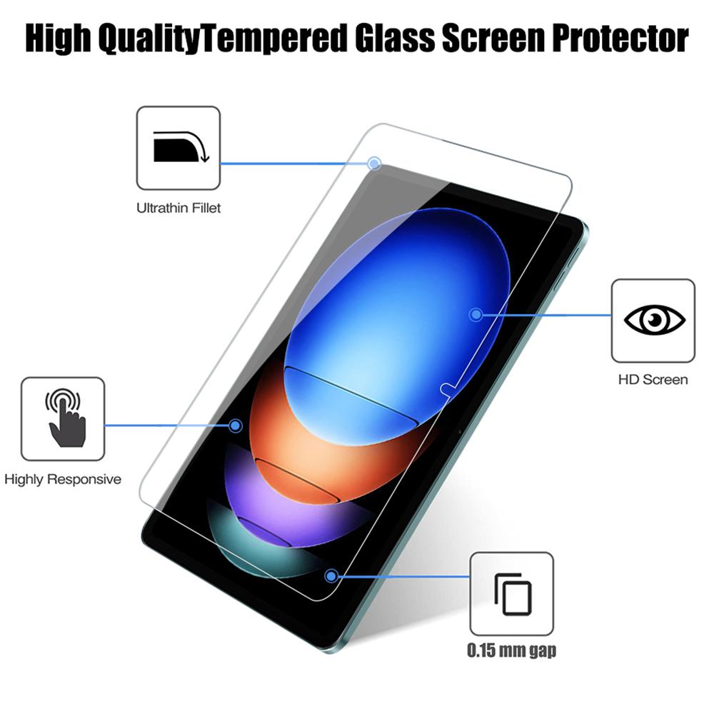 2pcs Screen Protector Tempered Glass For Xiaomi Pad 6s Pro Pad 5 6 Pro Case Friendly Protective Film Accessories