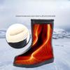 Cizme de ploaie tub EVA Negru Iarnă Calde și din bumbac catifelat Cizme de ploaie Antiderapante Pantofi de apă pentru pescuit Cizme de ploaie pentru asigurarea muncii