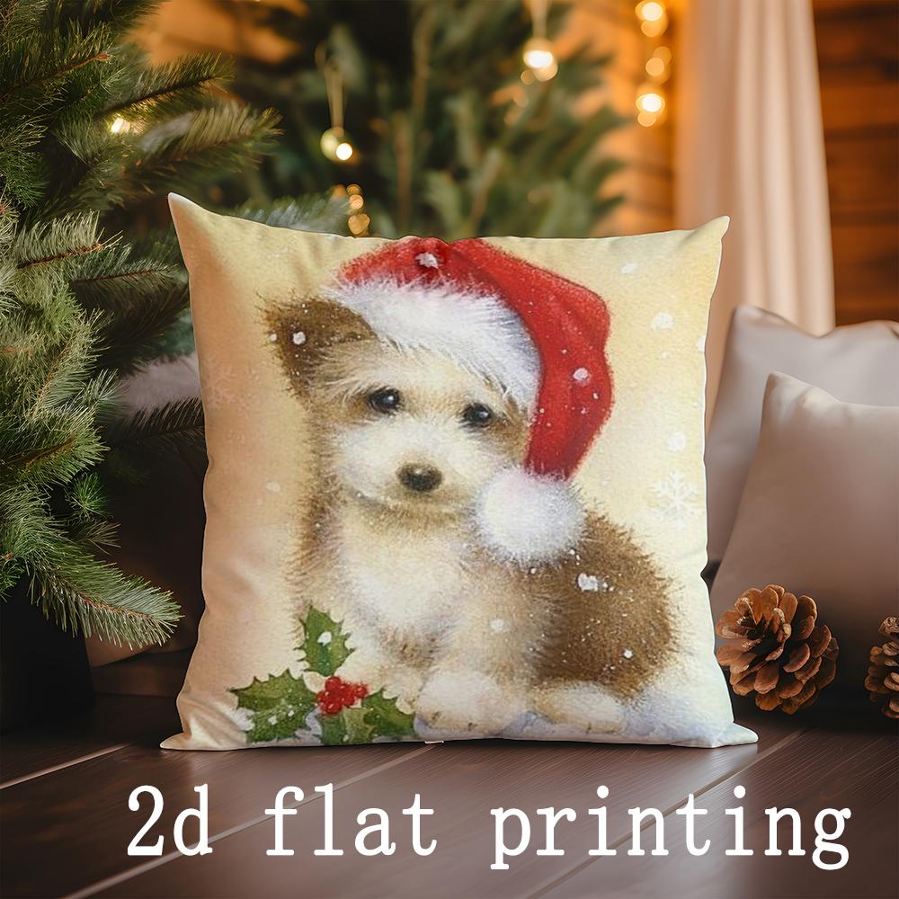Home Decor Christmas &amp; Cartoon Pattern Decorative Pillow Covers Pattern Cushion Cover Suitable for Sofa Bedroom Car Pillow Cover