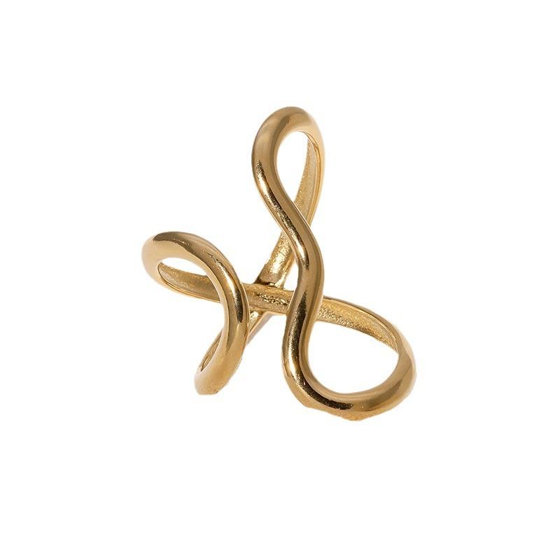 Punk Irregular Textured Square Rings For Men Gothic Geometric Metal Open Index Finger Rings Hiphop Street Jewelry Accessories