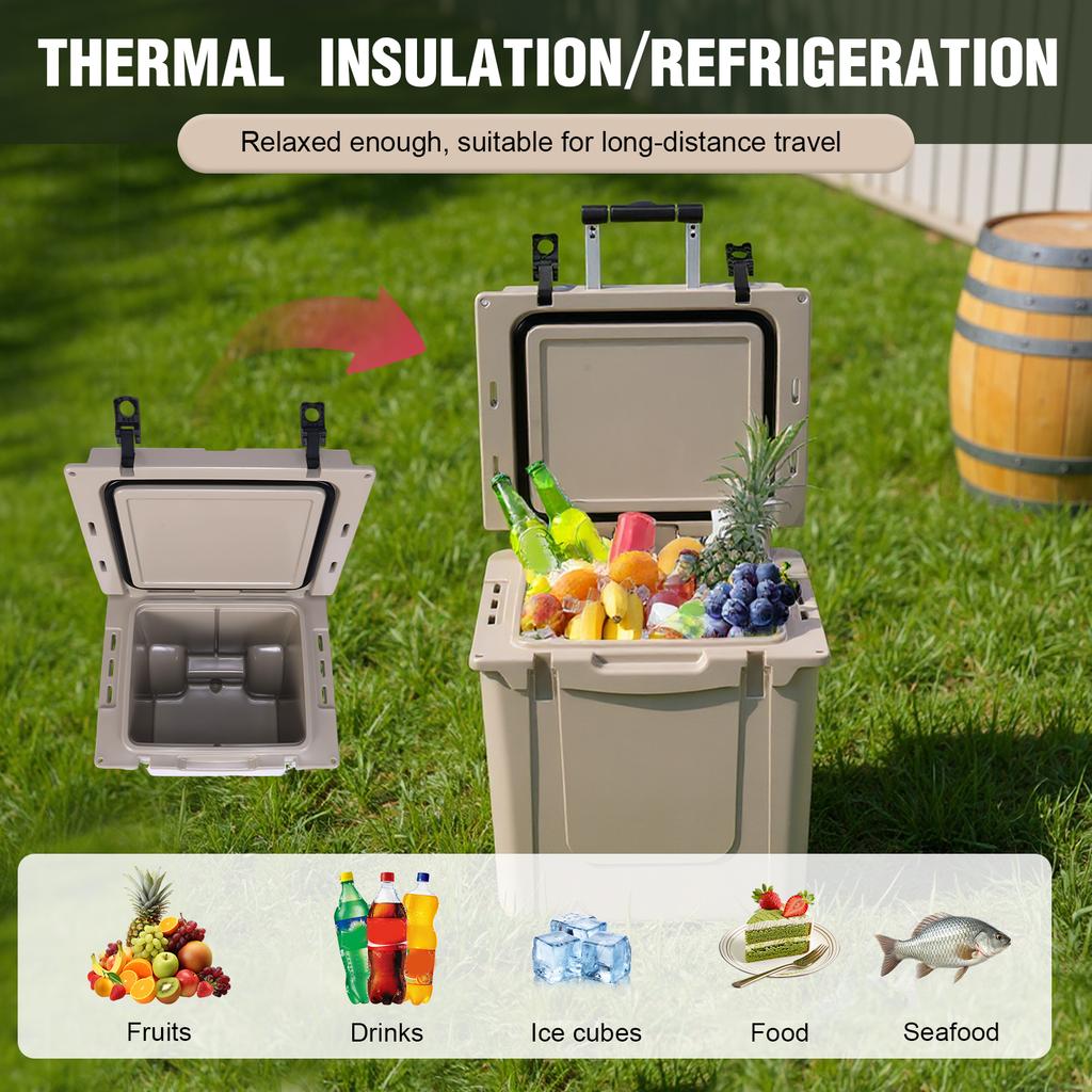 5L Camping Cooler Box Multipurpose Insulated Ice Chest Portable Ice Bucket Camp Large Fresh-Keeping Box Bucket Refrigerator
