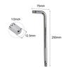 1Pc Extension L-Type Shaped Double End Non-Slip Socket Bent Bar 1/2 1/4 3/8 Wrench L-shaped Sleeve Connecting Rod