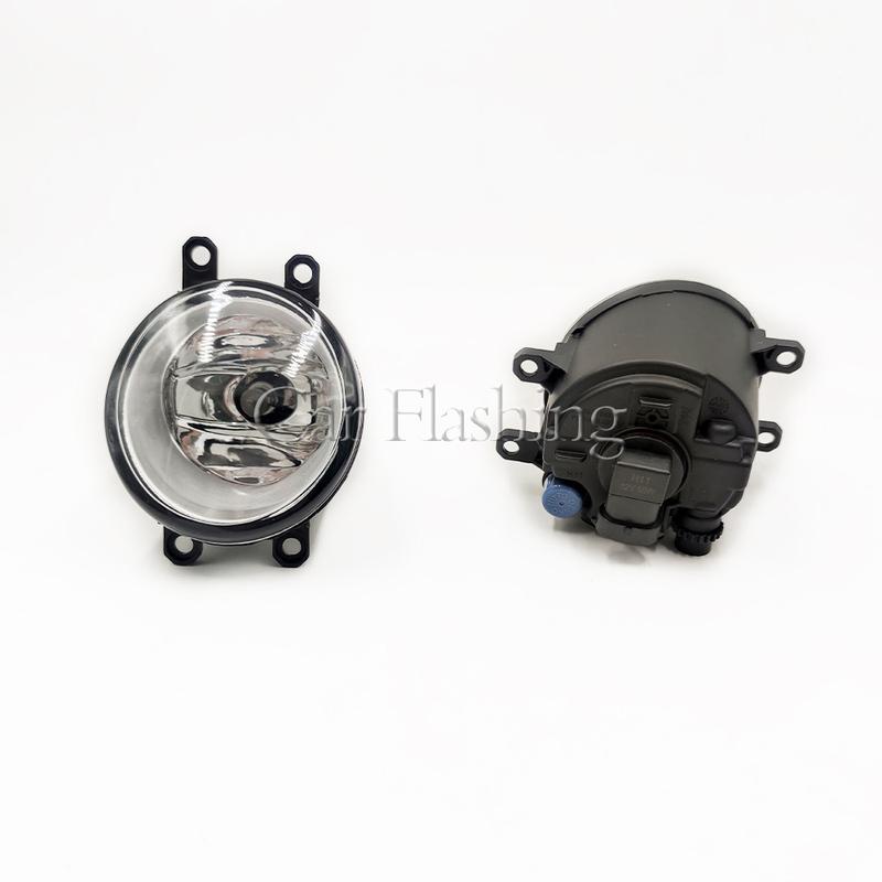 Car Flashing 1 Pair Car Front Fog Light Grille Foglamps Cover Trim Facelift Accessories For Toyota Camry ACV40 XV40 2010 2011