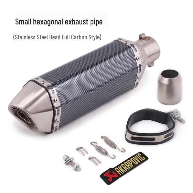 Hexagonal Exhaust Pipe for Motorcycles: Ninja 250, CBR500R, R3, GSX1000