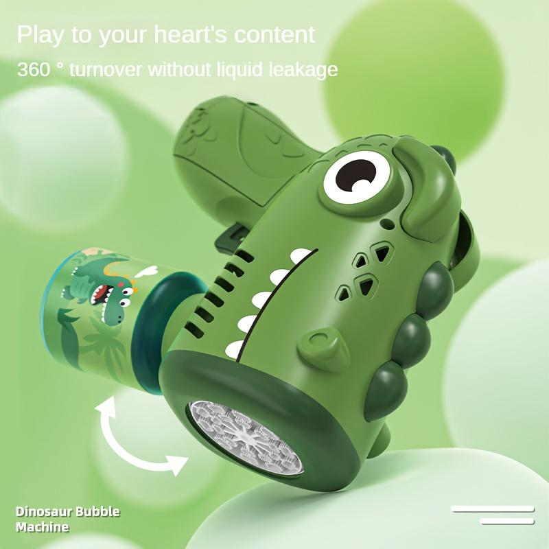 Children's Dinosaur Bubble Machine, Handheld Bubble Blowing Gun, Outdoor Toys for Boys and Girls