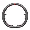 Black Carbon Fiber Suede No-slip Car Steering Wheel Cover for Volkswagen VW Golf 7 GTI T-Roc Passat Variant (R-Line) Up! GTI