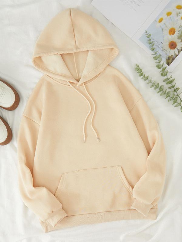 European & American Women's Autumn/Winter Plus Velvet Hooded Sweatshirt
