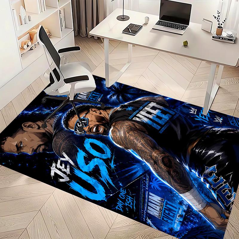 Jey Uso Yeet Printed Absorbent Washable Carpet,Non-Slip Bathroom Mats,Kitchen Rugs,Living Room Entrance,Camping Picnic Rugs