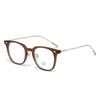 Square Vintage Big Frame Glasses Flat Computer Anti-blue Light Goggles Ladies Decorative Glasses