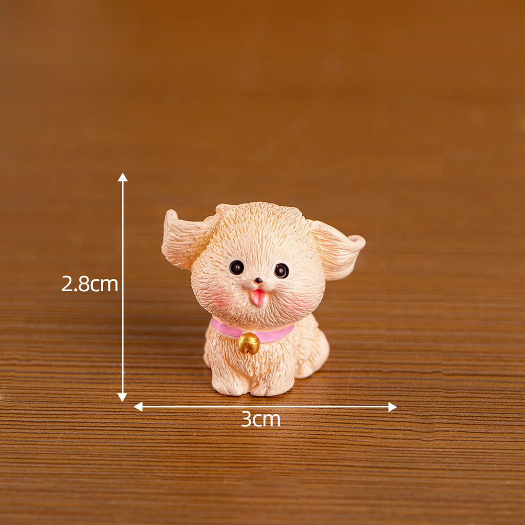 Cute Resin Dog Figurine Collection Miniature Office Desk Decor Blind Box Set