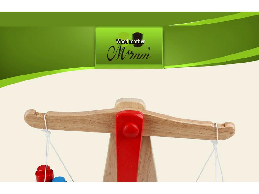 Children's Wooden Balance Scale Educational Toy