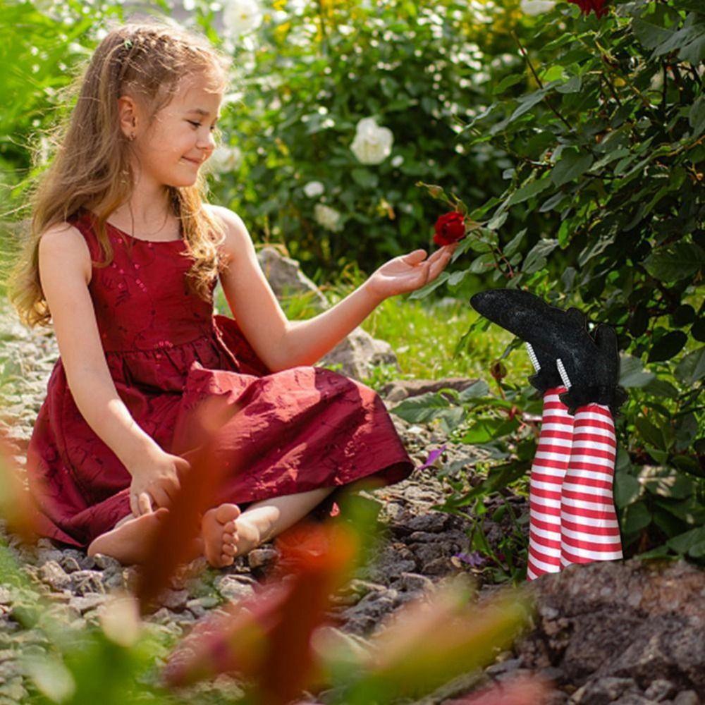 Insert Ornament Witch Legs Props Evil Witch Witch Artificial Leg Witch Leg Decoration  Garden
