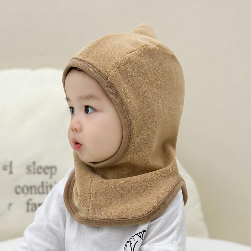 Baby Hat Scarf set Toddler Polar Fleece Warm Hats Winter Infant Ear Protection Hats for Cold Weather Kids Balaclava Beanie Caps