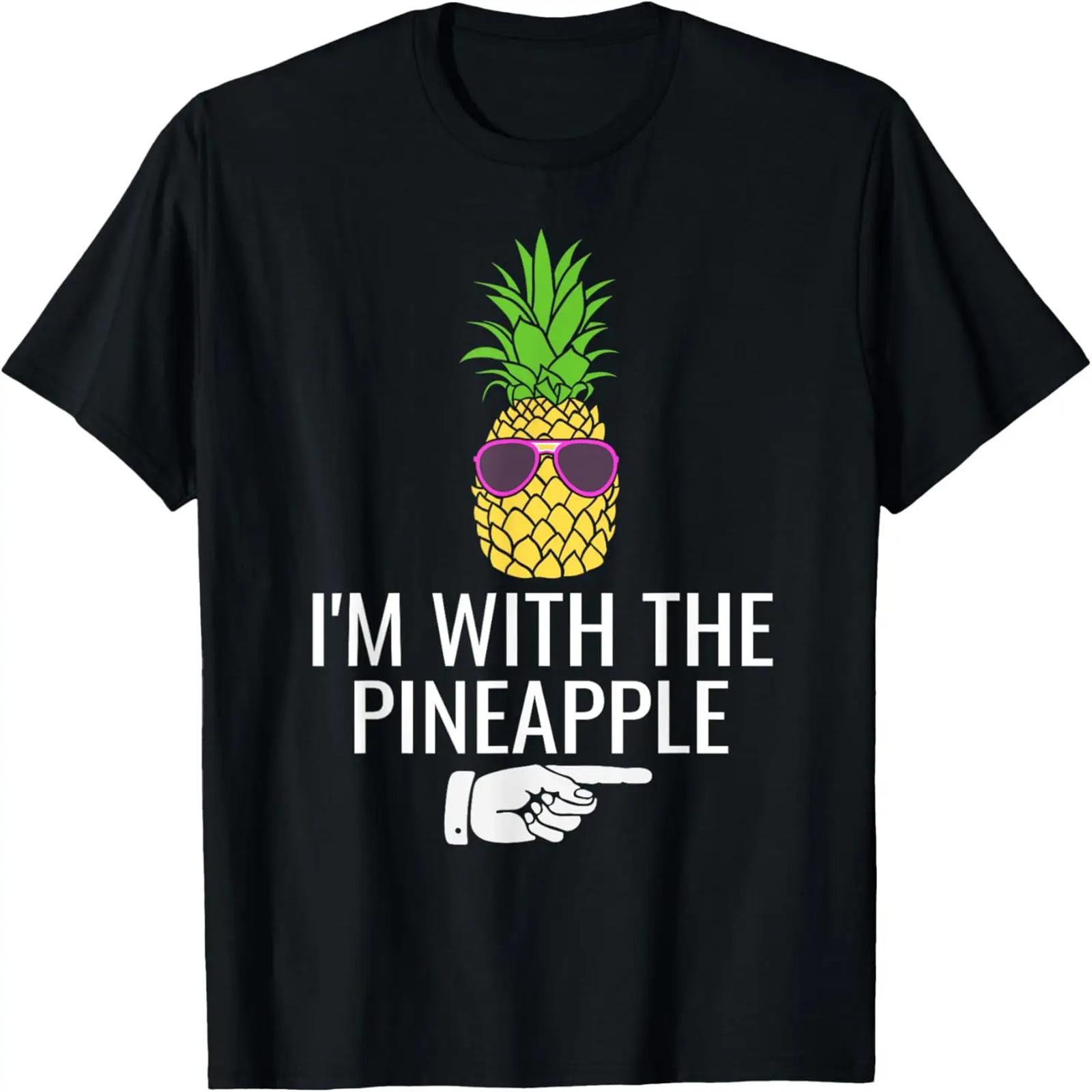 I m With Pineapple Shirt Funny Pineapple Halloween Costume T-Shirt S