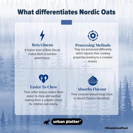 Urban Platter Rolled Oats, 1kg [Fiber Rich, Natural Goodness]