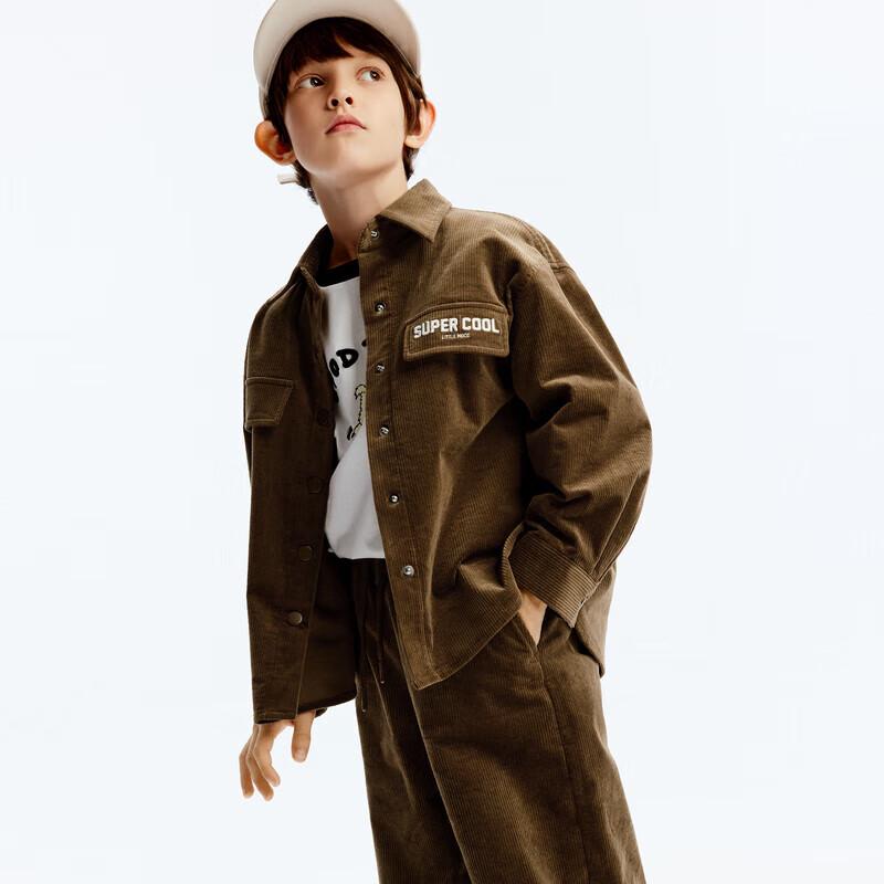little MO&Co. Kids  Corduroy Long-Sleeve Shirt Jacket 120