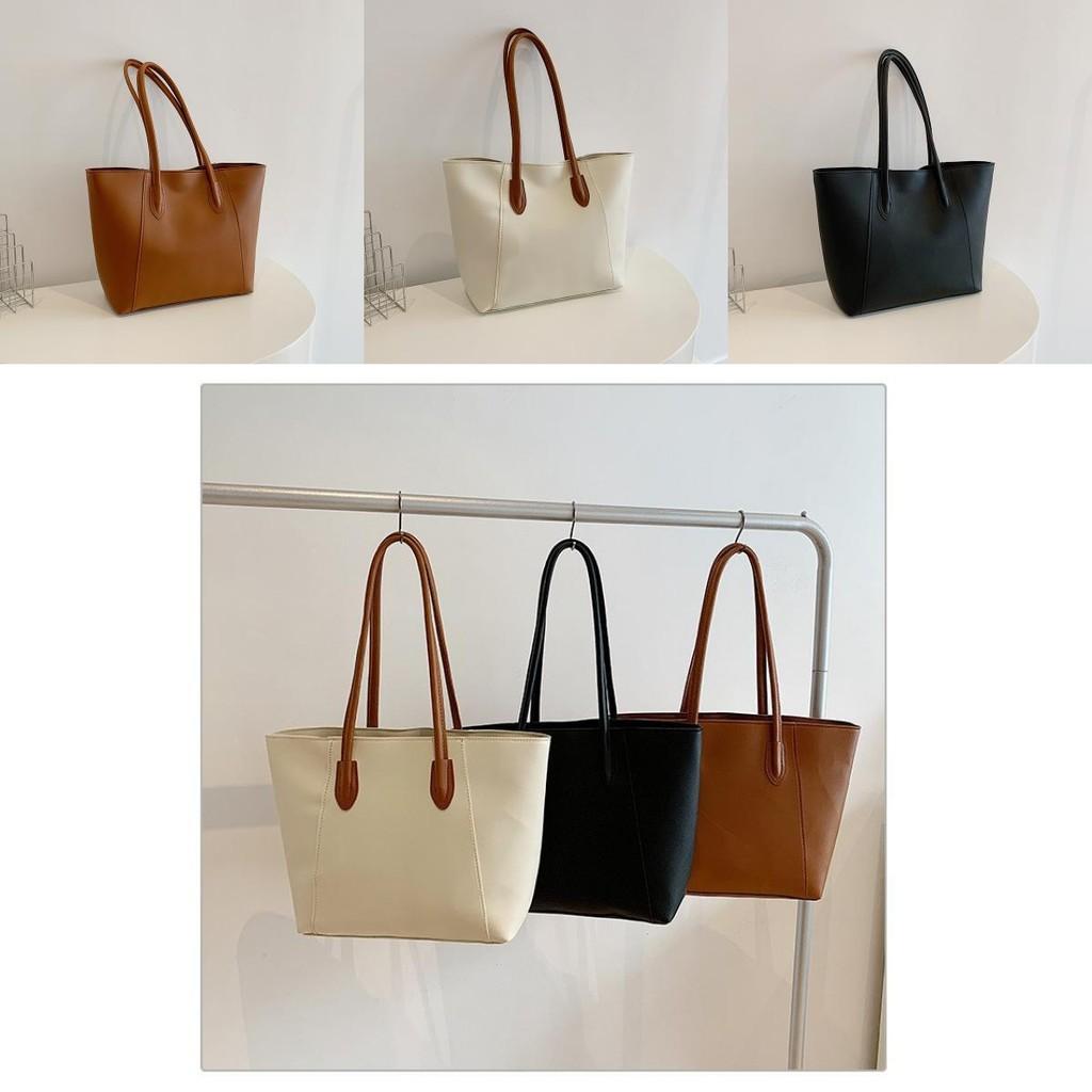 Fashionable Women's Pu Shoulder Tote Bag Spacious Commuter Bag With Zipper Closure