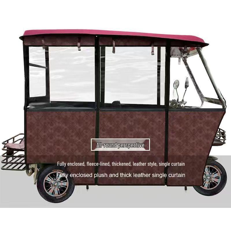 Electric Tricycle Rain Canopy and Sunshade for Elderly Vehicle