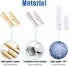 ZOYUBS Kiboshi Terminal Set, 400 Pieces, Gold Plated, Silver Plated, Round Type, Sleeve Set,