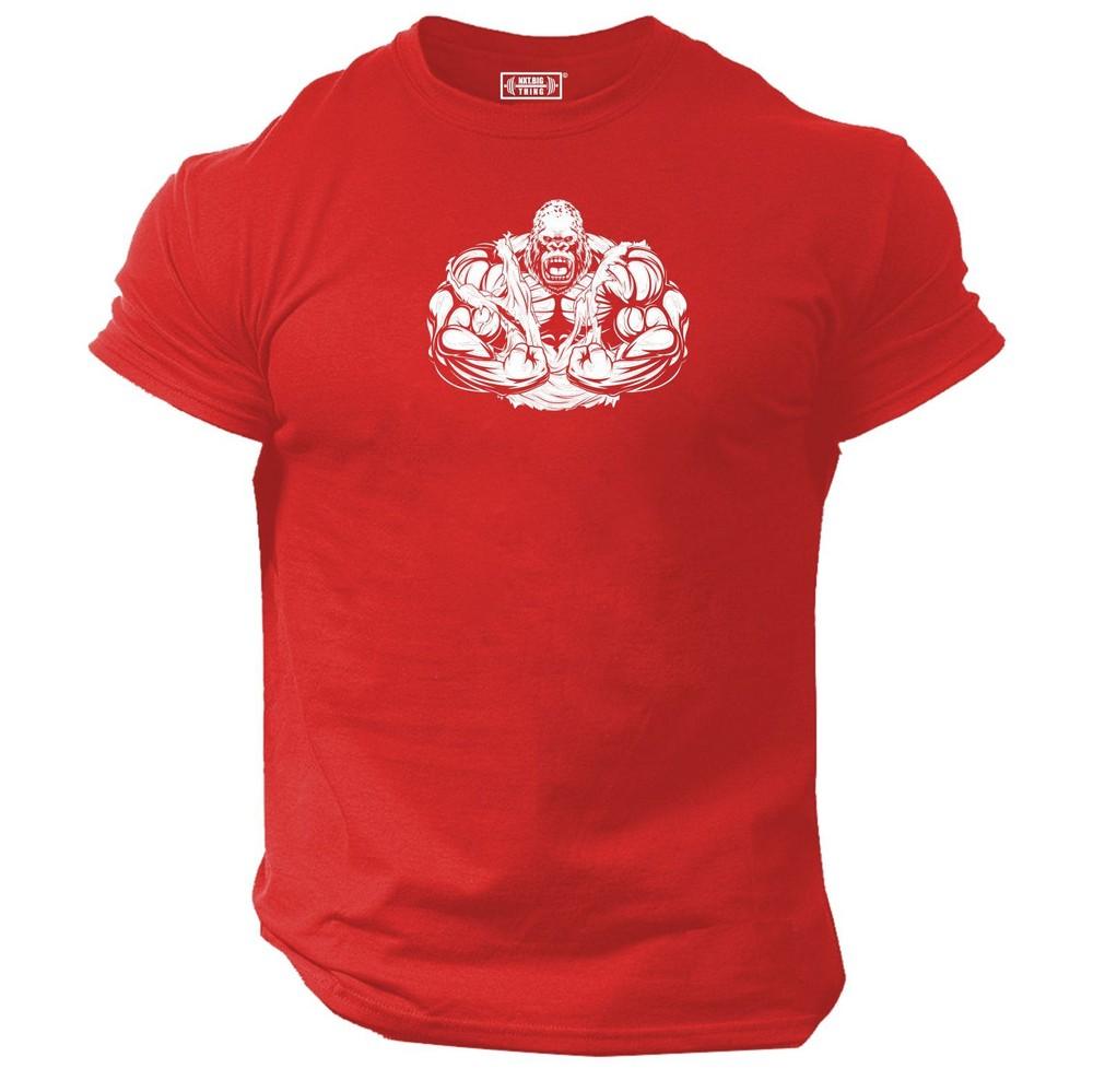 Gorilla Bodybuilding T Shirt Gym Clothing Training Workout Boxing Exercise Top