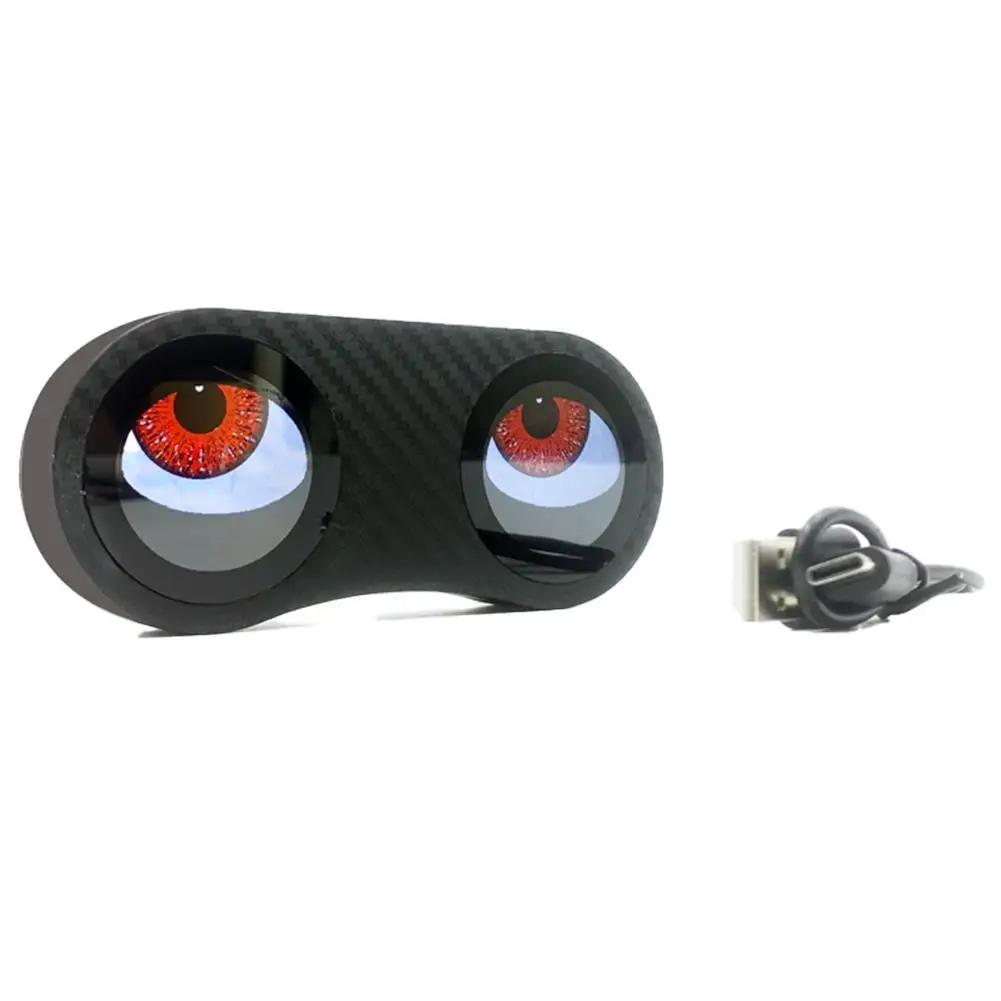Devil Eye Motorcycle Electric Car Demon Eye Decorative Lights Waterproof Bike Lights For Night Riding With Type C Rechargea E4q0