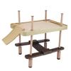 15.9 * 11 * 16.1in Reptile Floating Island With Ramp Climbing Basking Platform  Crabs