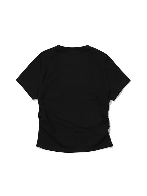 BBC EARTH W Cherry Blossom Short Sleeve T-Shirt_Black