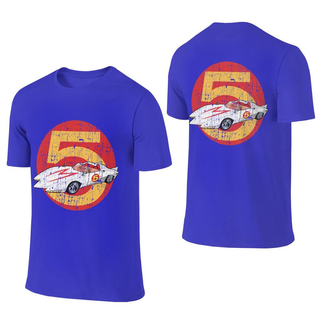 Mach 5 Distressed Vitage American Style Reversible Tshirt Minimalist Street Style Home Comfort Unisexs Tshirts