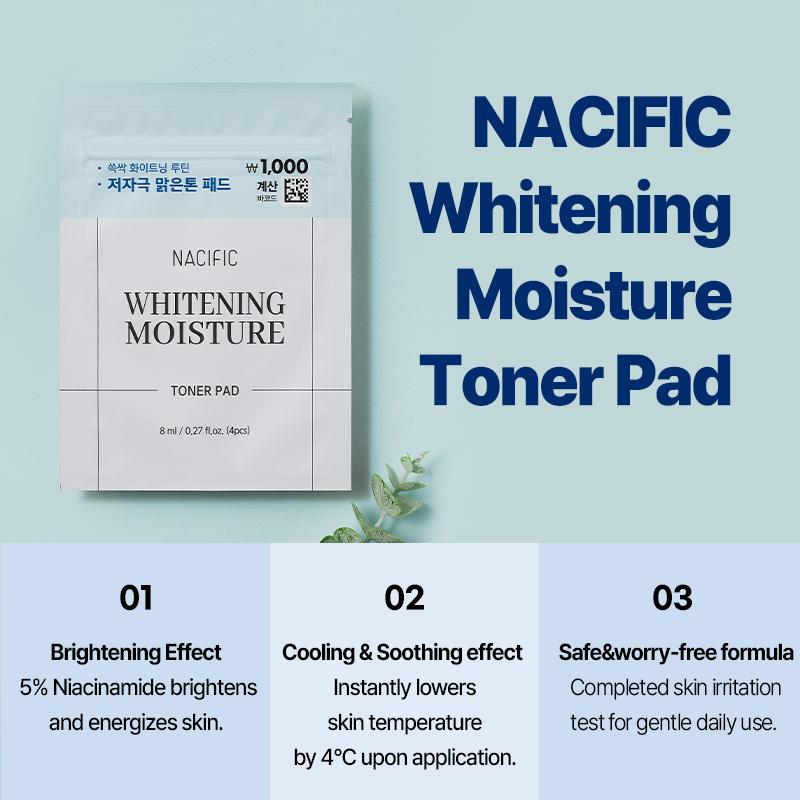 NACIFIC Whitening Starter Line – Choose Essence / Cream / Toner Pad (Single Items)