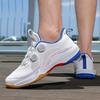 Rotary Buckle Casual Badminton Shoes Breathable Couple Lightweight Table Tennis Sports Shoes Men's Tennis Training Shoes