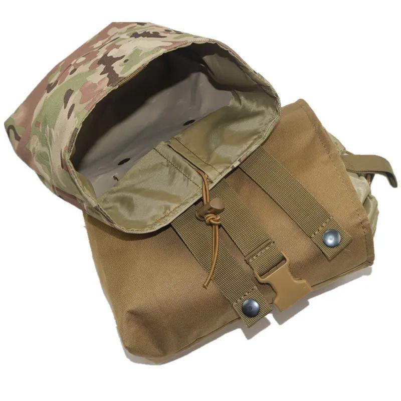 Foldable Molle Magazine Dump Drop Pouch Tactical Airsoft Ammo EDC Tool Bag Folding Utility Recovery Bag hunting accessory