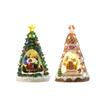 Christmas Music Box Xmas Present Decor Lighted for Tabletop Holiday Home