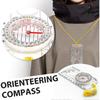 Navigation Compass, Orienteering Compass Portable Walking Compass Adjustable Declination Explorer Compass Waterproof Navigation Compass - RIpj