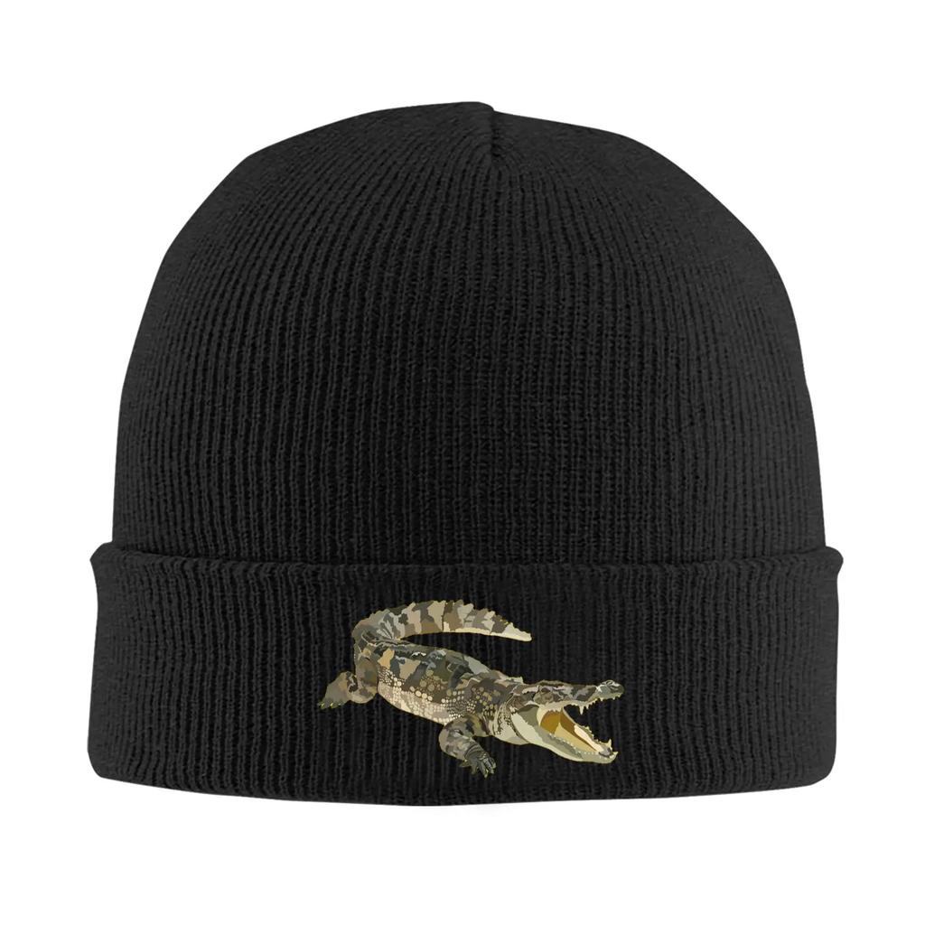 C is for Crocodile Knitted Hats Winter Warm Beanies Cap Unisex Knit Bonnet Caps Fashion