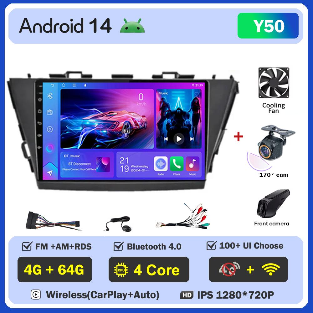 For Toyota Prius Plus V Alpha 2012-2017 Car Radio Player Car Carplay Screen Autoradio Mirror Link Car Intelligent Systems 8 Core