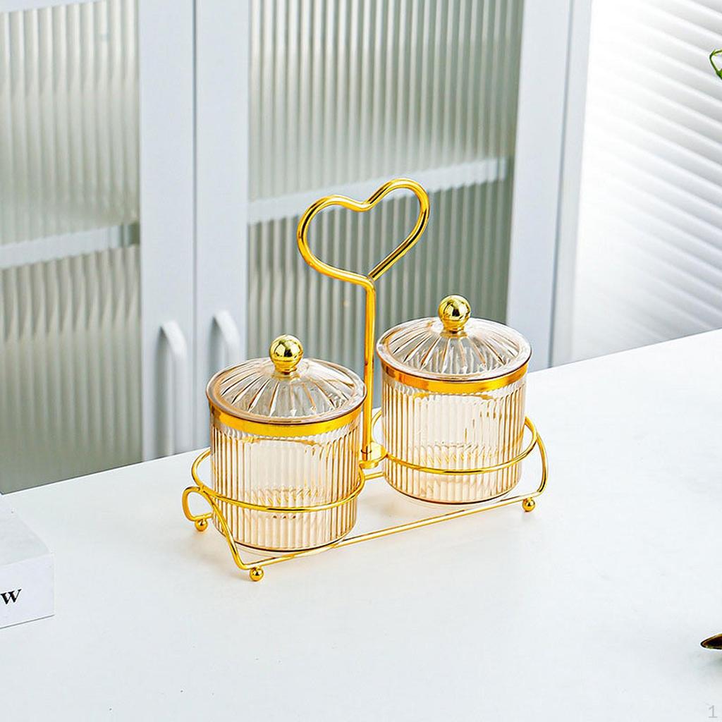 Food Storage Jar Nut and Candy Serving Tray Easy To Refill Multi Compartments Platter Nordic Dried