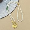 Pendant Pearl Beads Necklaces Luxury Long Chocker Trendy Sweater Necklace  Beach
