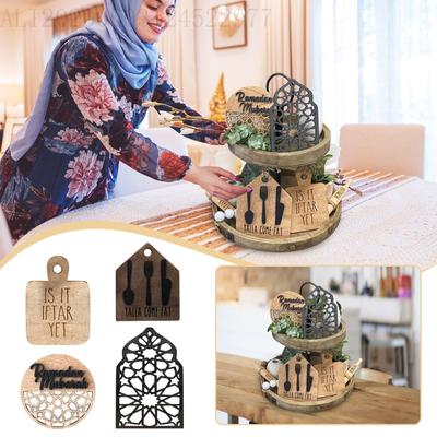 Cattle Cartoon Print Layered Tray Decoration Set Flat Print Tray Decoration Farm Decoration