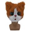 Plastik Plüsch Katzenkopf Maske Tierkostüm Party Requisite für Halloween und festliche Veranstaltungen