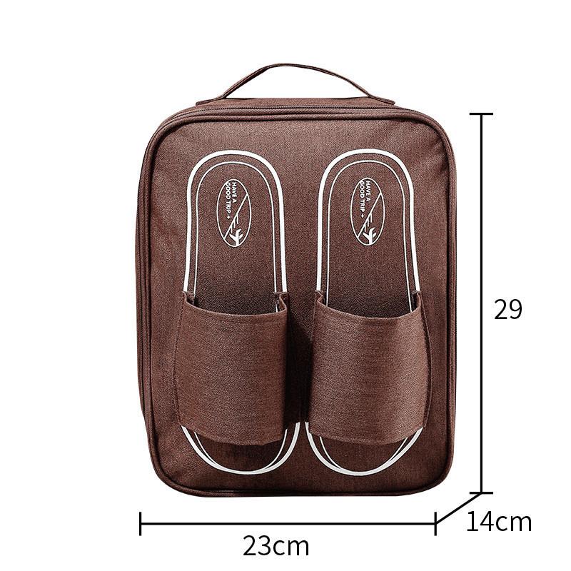 

Bag Storage Shoe Travel Portable Large Oxford Cloth Material Moistureproof Brown